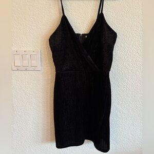Miami Black Velvet Dress